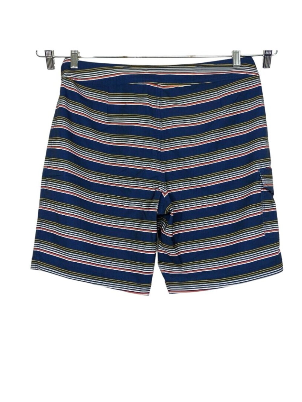 Goodthreads Swim Trunk Boardshorts Men Size 34 Blue Stripe 9 in Beach Summer NEW - Picture 3 of 5